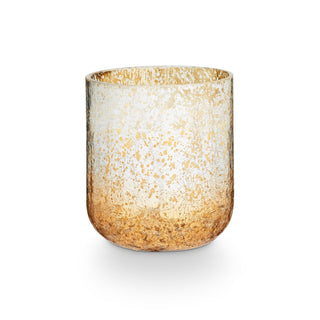 ILLUME Balsam and Cedar small candle in gold radiant glass vessel