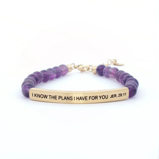 INSPO15 I Know The Plans I Have For You - Amethyst - 290 Jewelry - The Farmhouse