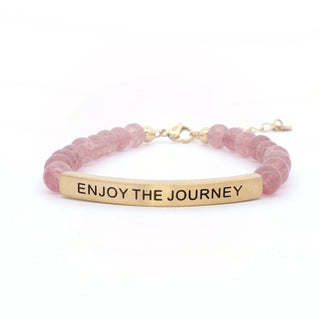 INSPO29 Enjoy The Journey - Pink Quartz - 290 Jewelry - The Farmhouse