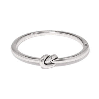 BRIGHTON INTERLOCK SINGLE KNOT HINGED BANGLE JF0317