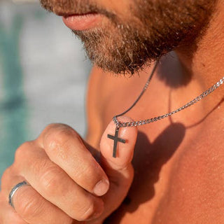 Ironclad Grace Men's Waterproof Stainless Steel Cross Necklace - 320 Men's - The Farmhouse