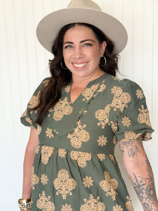 Ivy Puff Print Mini Dress - 170 Dresses - The Farmhouse