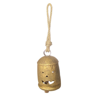 Jack-O'-Lantern Jute Hanging Bell, Large - 430 Holiday Decor - The Farmhouse