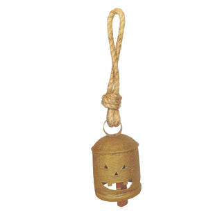 Jack-O'-Lantern Jute Hanging Bell, Small - 430 Holiday Decor - The Farmhouse
