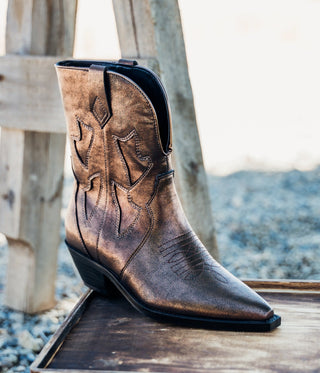Jersey Metallic Boot in Bronze - 110 Fashion Boots - The Farmhouse