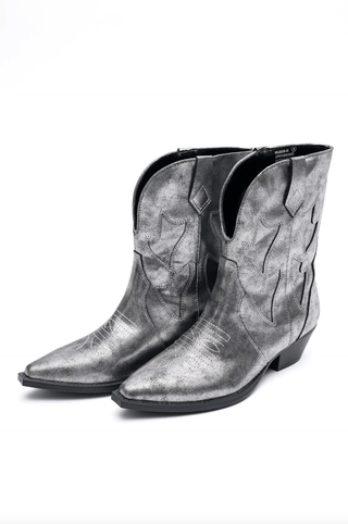 Jersey Metallic Boot in Silver - 110 Fashion Boots - The Farmhouse