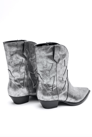 Jersey Metallic Boot in Silver - 110 Fashion Boots - The Farmhouse