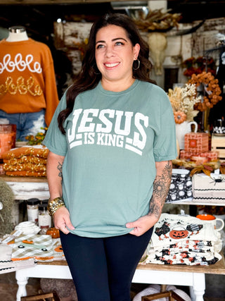 Jesus is King Unisex Graphic Tee - 120 Graphic Tees - The Farmhouse