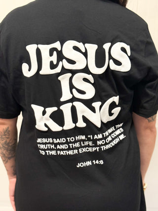 Jesus is King Unisex Graphic Tee, Black - 120 Graphic Tees - The Farmhouse