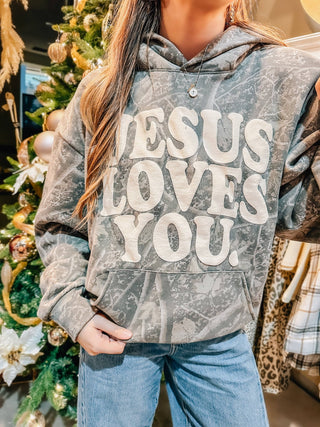 Jesus Loves You Camo Hoodie - 120 Graphic Tees - The Farmhouse