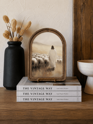 Jesus Sheep Arch Framed Art 8.25x11" - 420 Home Decor - The Farmhouse