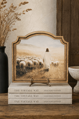 Jesus Sheep Provincial Framed Art - 420 Home Decor - The Farmhouse