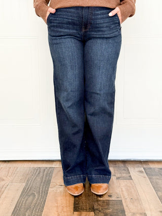Judy Blue High Rise Trouser Jeans, Short Inseam - 210 Jeans - The Farmhouse