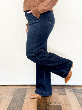 Judy Blue High Rise Trouser Jeans, Short Inseam - 210 Jeans - The Farmhouse