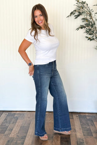 Judy Blue High Waist Retro Wide - 210 Jeans - The Farmhouse