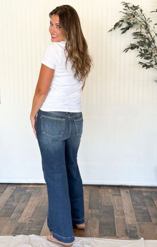 Judy Blue High Waist Retro Wide - 210 Jeans - The Farmhouse