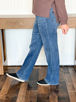 JUDY BLUE HW Rigid Magic Non - Destroy Straight - 210 Jeans - The Farmhouse