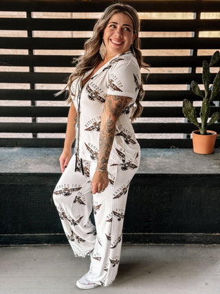 Junk Gypsy Wander Inn Pajama Loungewear Pants - The Farmhouse