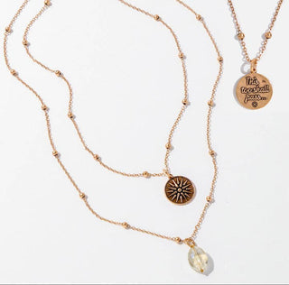 KD12 Gold Dainty "This Too Shall Pass" Star Necklace - 290 Jewelry - The Farmhouse