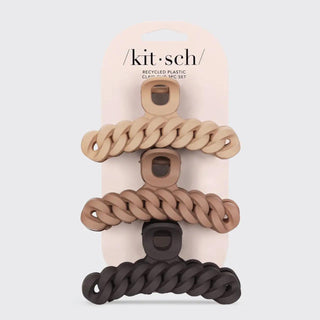 Kitsch, Eco - Friendly Chain Claw Clip 3pc Set - Neutral - The Farmhouse