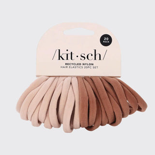 Kitsch, Eco - Friendly Nylon Elastics 20pc - Blush - The Farmhouse