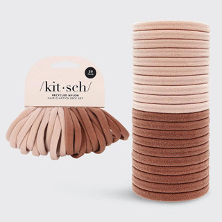 Kitsch, Eco - Friendly Nylon Elastics 20pc - Blush - The Farmhouse