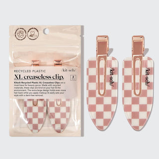 KITSCH Recycled Plastic Xl Creaseless Clips 2pc Set - Terracotta - 260 Fashion Accessories - The Farmhouse
