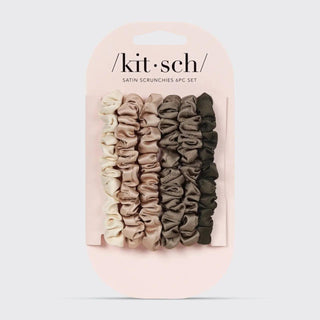Kitsch, Ultra Petite Satin Scrunchies 6pc, Eucalyptus - 260 Fashion Accessories - The Farmhouse