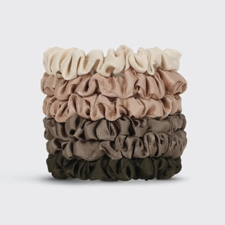 Kitsch, Ultra Petite Satin Scrunchies 6pc, Eucalyptus - The Farmhouse