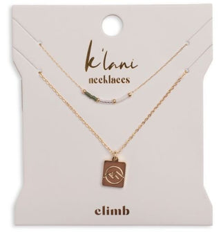 K'LANI "Climb" Gold Mountain Necklace Set - 290 Jewelry - The Farmhouse
