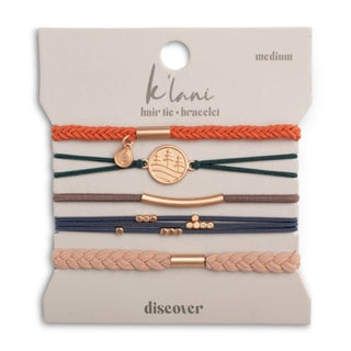 K'LANI "Discover" Gold Pine Tree Charm Hair Tie Bracelets - 290 Jewelry - The Farmhouse