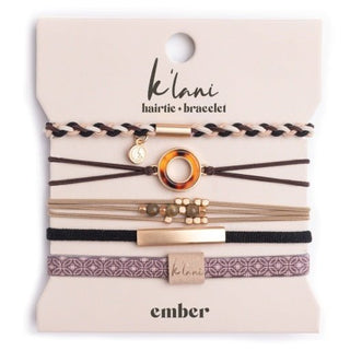 K'LANI "Ember" Tortoise Shell Ring Charm with Gold, Browns & Neutrals - 290 Jewelry - The Farmhouse