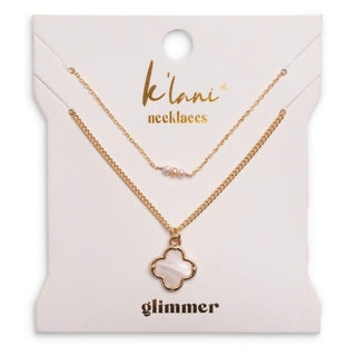 K'LANI "Glimmer" Gold with Pearl Necklace Set - 290 Jewelry - The Farmhouse
