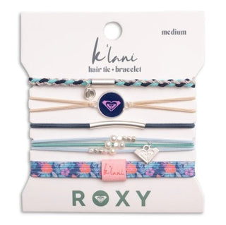 K'LANI "Roxy Ocean Bloom" Tropical Blues Hair Tie Bracelets - 290 Jewelry - The Farmhouse