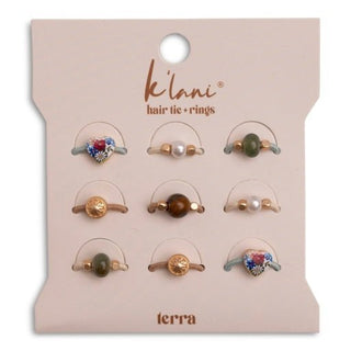K'LANI "Terra" Earth Tones Hair Tie Rings - 290 Jewelry - The Farmhouse