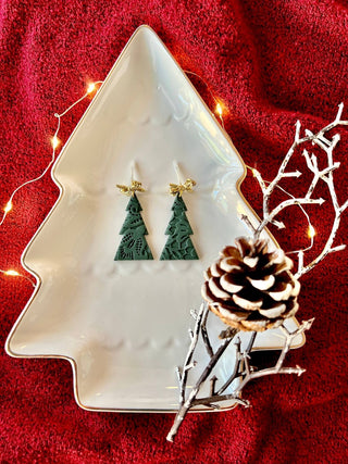 Lace Christmas Tree Earrings, Lace Tree Earrings - 290 Jewelry - The Farmhouse