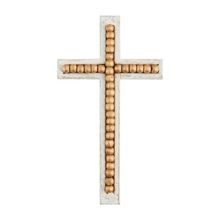 Large Gold Bead Cross - The Farmhouse