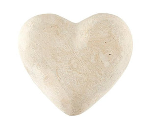 Large Paper Mache Heart - Natural - The Farmhouse