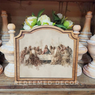 Last Supper Provincial Framed Art 9" x 10" - 420 Home Decor - The Farmhouse