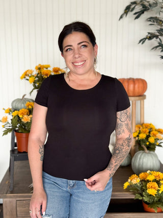 Layla Double Layer Top, Black - 130 Basics - The Farmhouse