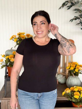 Layla Double Layer Top, Black - 130 Basics - The Farmhouse