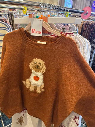 LE LIS Women's Pumpkin Patch Pup Sweater - 140 Sweatshirts + Sweaters - The Farmhouse