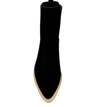 Leonor Suede Ankle Boot in Black - 100 Western Boots - The Farmhouse