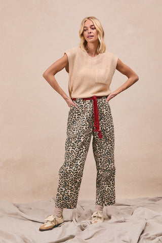 Leopard Patchwork Statement Pants - 240 Pants - The Farmhouse