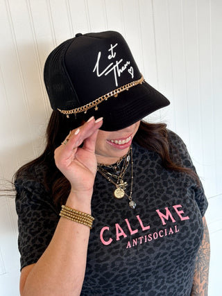Let Them Black Trucker Hat - 260 Fashion Accessories - The Farmhouse
