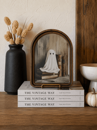 Library Ghost Arch Framed Art 6x8" - 420 Home Decor - The Farmhouse