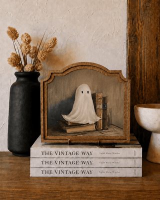 Library Ghost Provincial Framed Art 9x10" - 420 Home Decor - The Farmhouse