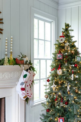 Lights Beaded Stocking - The Farmhouse