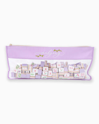 *PRE ORDER* OH MY MAHJONG Lilac Script Mahjong Bag