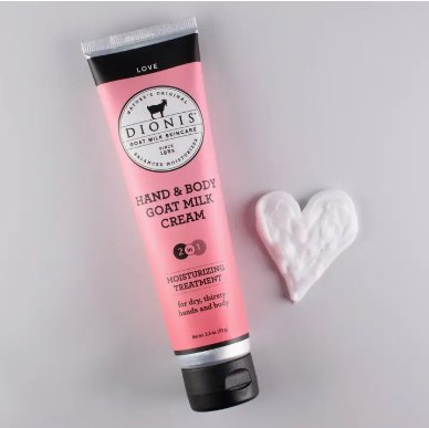 Love Hand & Body Goat Milk Cream - Dionis - The Farmhouse